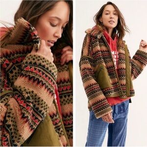 Free People Golden Hour Fleece Dolman Jacket